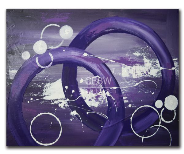 Purple lavender white giclee art print by LaTanya Renee